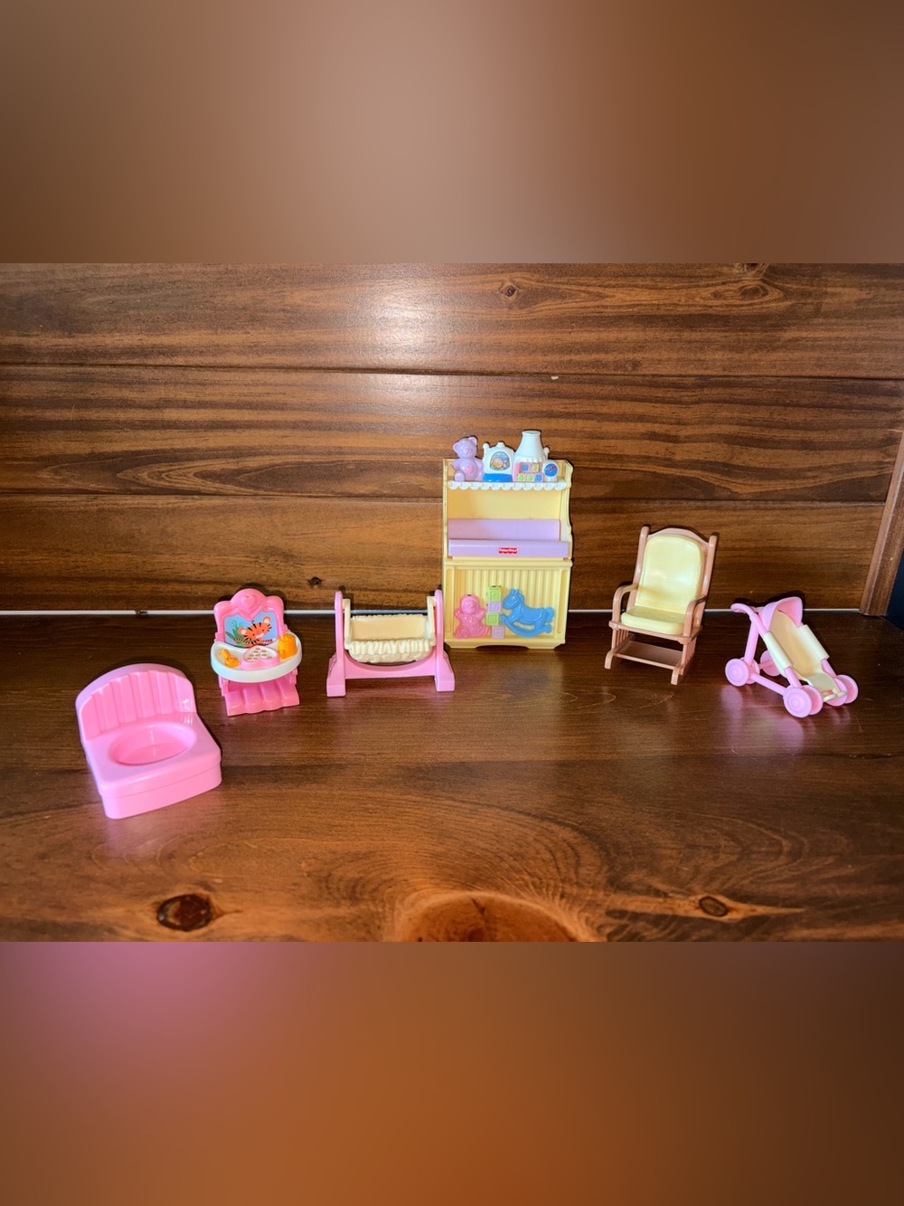Vintage Fisher-Price loving family nursery
